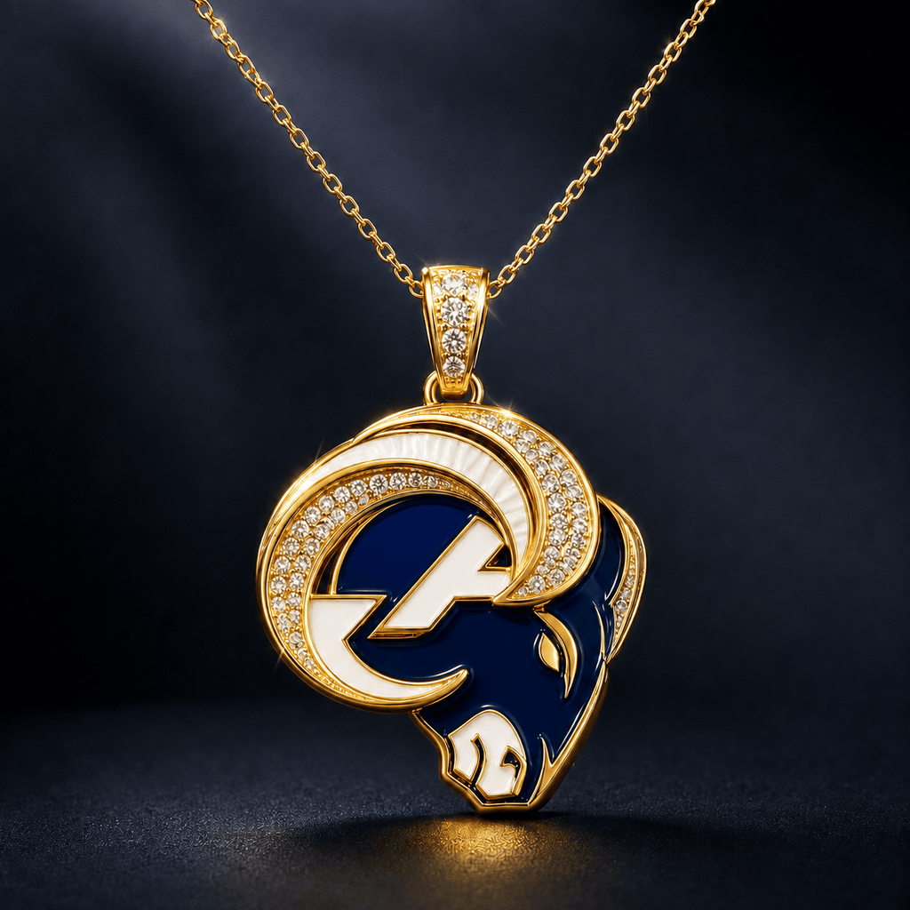 LARS Solid Gold Chain with Diamond Pendant BMD