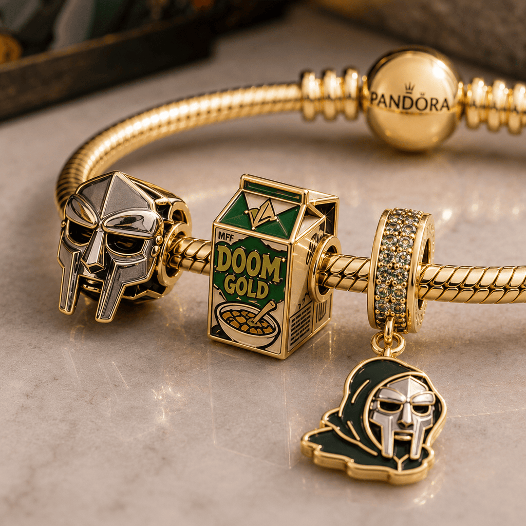 MFD Gold Charm Bracelet Set VTH