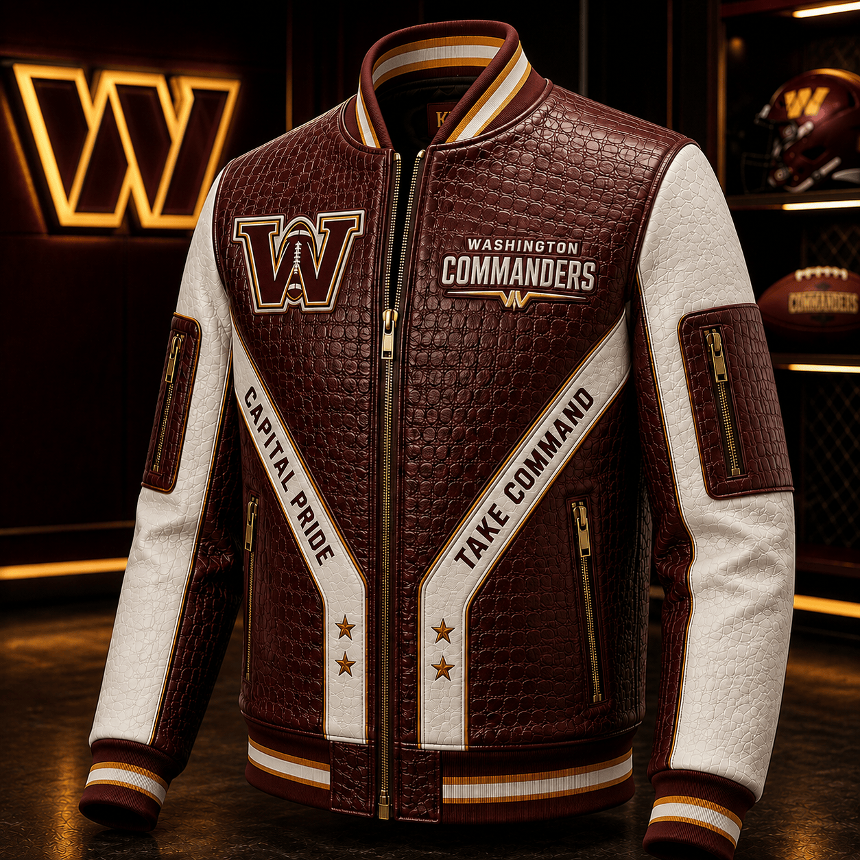 Premium WCD Leather Zipper Jacket TTMH
