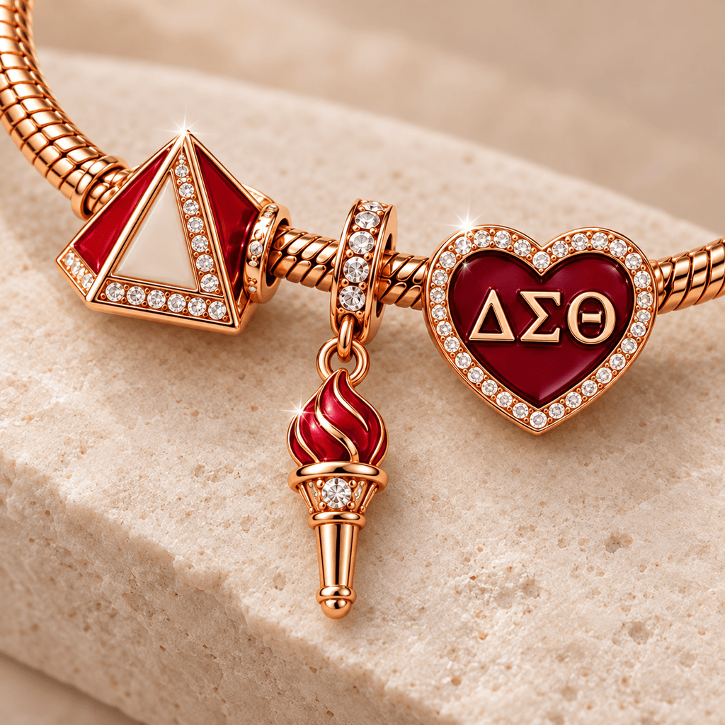 DSTT Rose Gold Charm Bracelet Set TMH