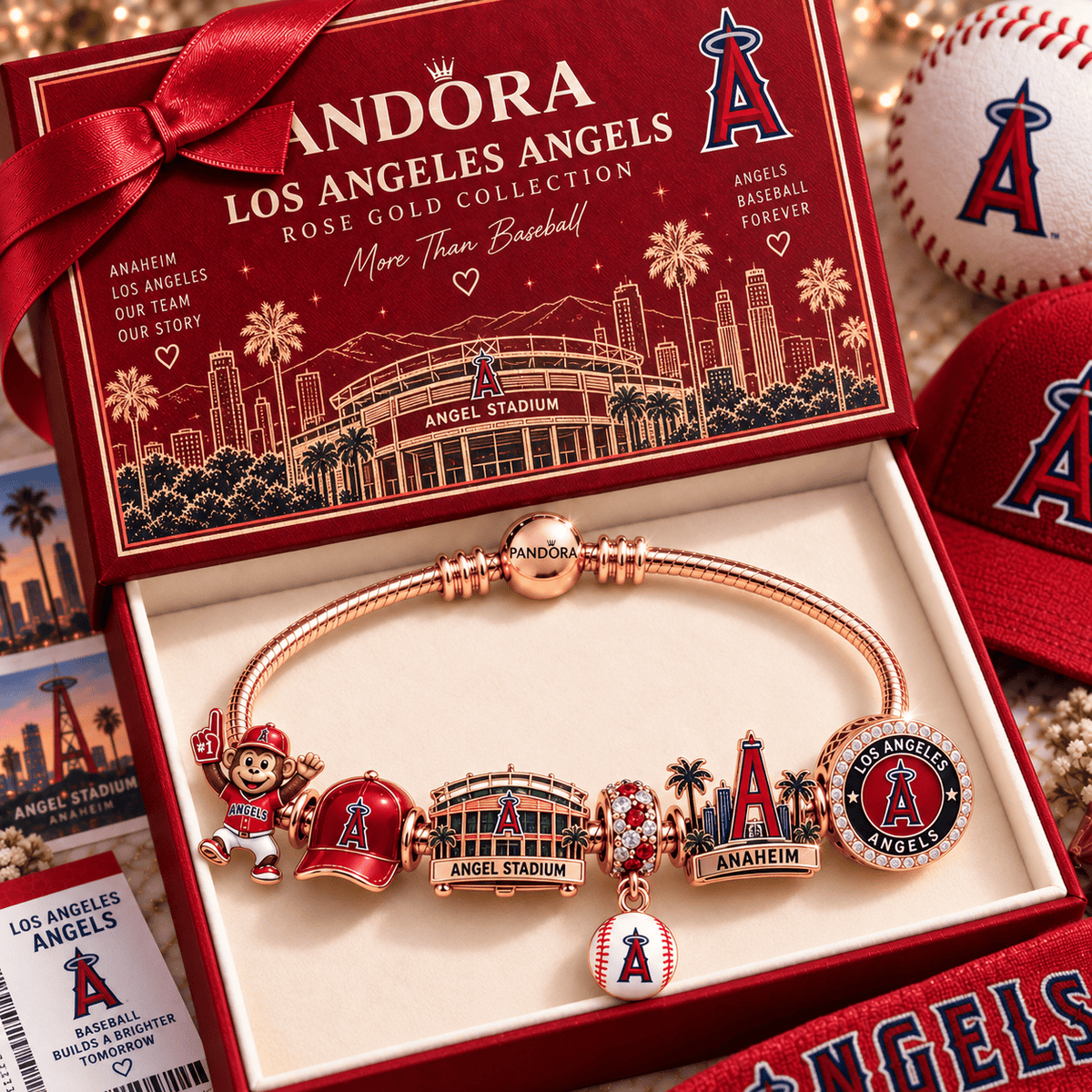 LAA Gold Charm Bracelet Set PNPA