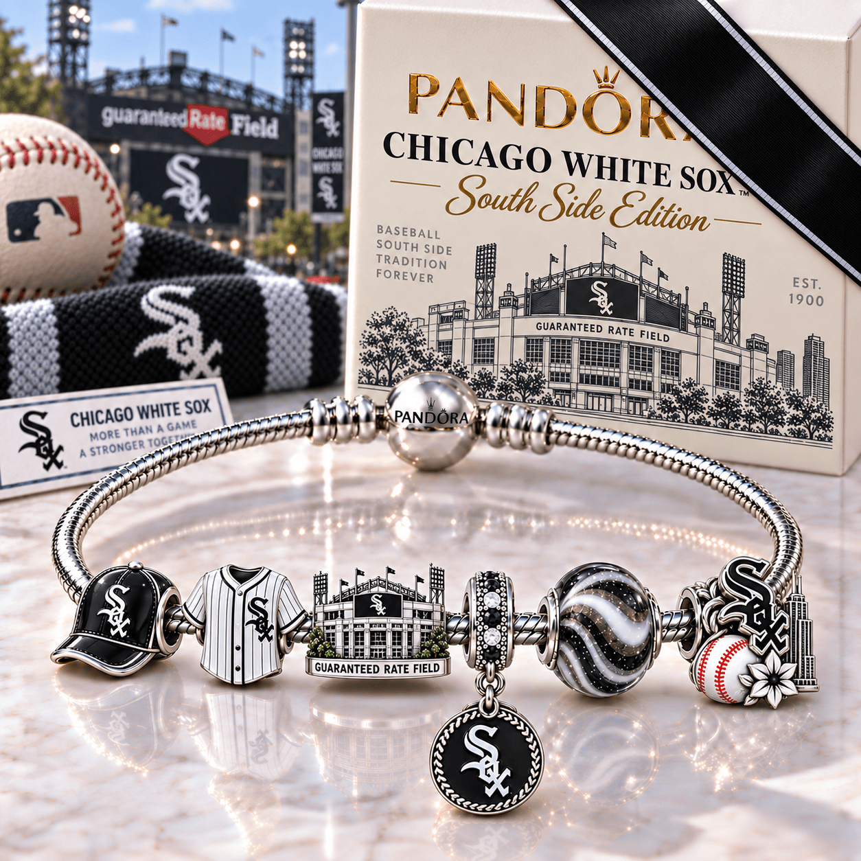 CWS Silver Charm Bracelet Set NHVH