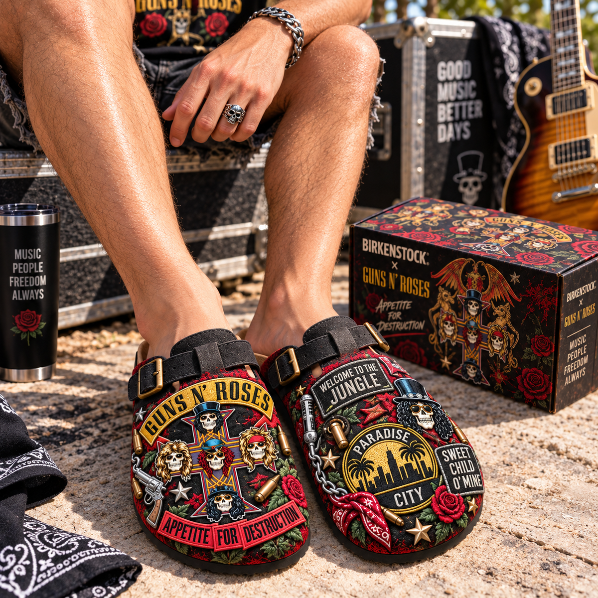PREMIUM GNR MINK SUEDE CLOGS TTNL