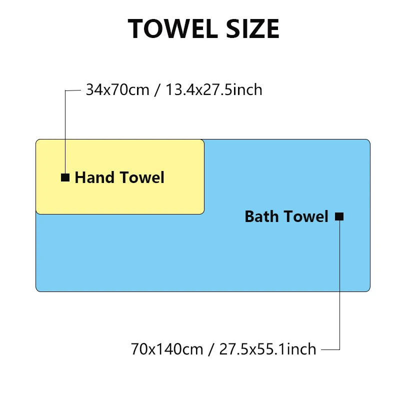 2/4 Pcs 100% Cotton Bath Towel Set for Adult Child Super Absorbent Soft Bathroom Waffle Towel Solid Color Kitchen Clean Towels