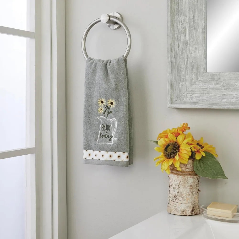 Saturday Knight Ltd. Enjoy Today Hand Towel 2pc Set for Bath/Kitchen/Bar & Gift